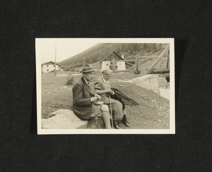 Eduard Hamm, 1940, in Tirol mit seiner Frau Maria