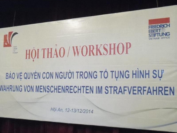 Workshop Menschenrechte im Strafverfahren in Vietnam